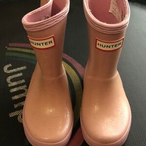 Hunter Blush Pink Waterproof Boots